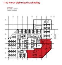 1110 N Glebe Rd, Arlington, VA for lease Floor Plan- Image 2 of 2