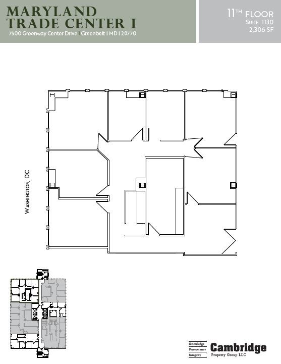 7500 Greenway Center Dr, Greenbelt, MD for lease Floor Plan- Image 1 of 1