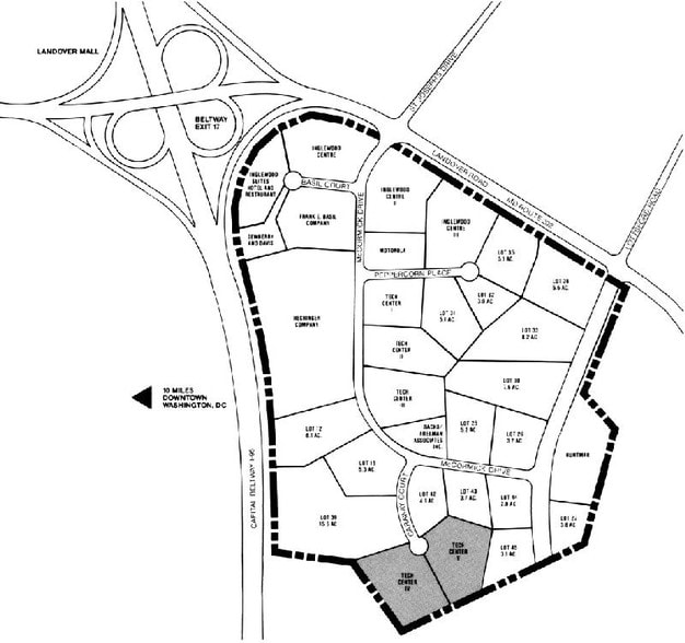 9475 Lottsford Rd, Largo, MD for lease - Plat Map - Image 3 of 4