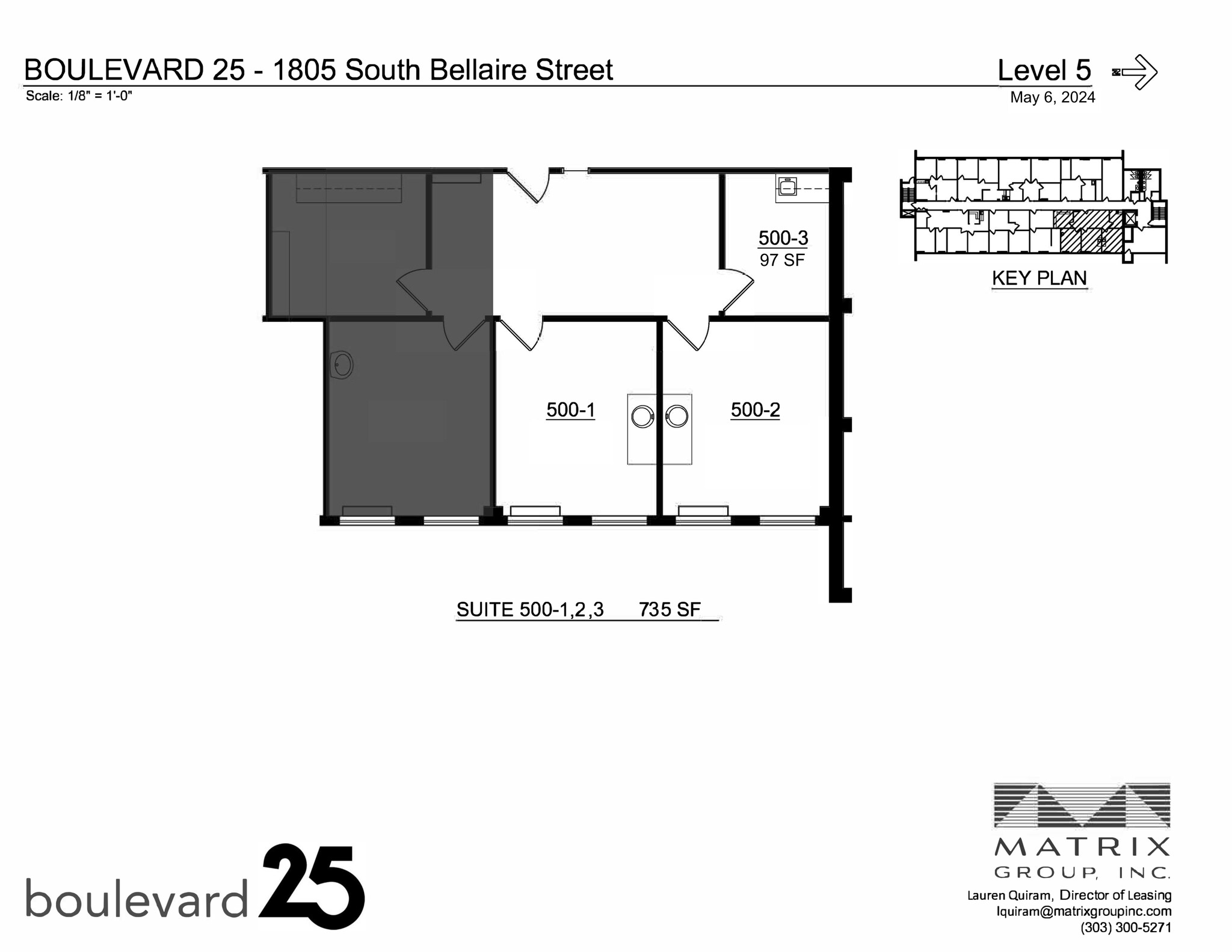 1805 S Bellaire St, Denver, CO for lease Site Plan- Image 1 of 2