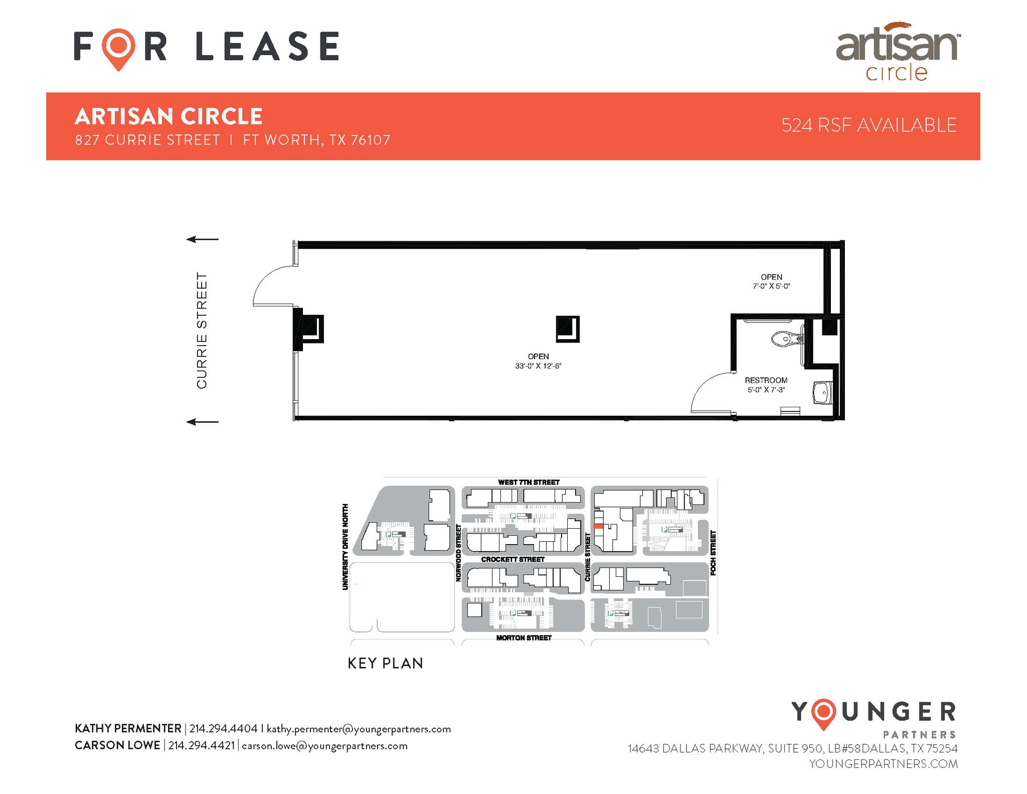 2973 W 7th St, Fort Worth, TX for lease Floor Plan- Image 1 of 1