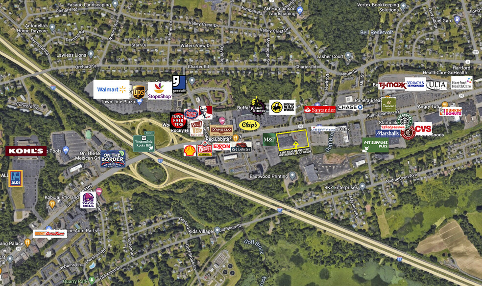 1260 Silas Deane Hwy, Wethersfield, CT for lease - Aerial - Image 3 of 23