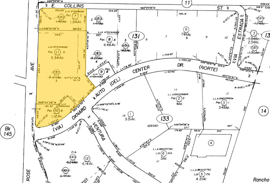 1501 Auto Center Dr, Oxnard, CA for sale - Plat Map - Image 1 of 9