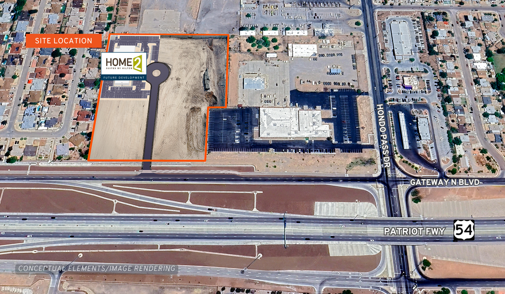 US 54 and Hondo Pass Dr, El Paso, TX for sale - Building Photo - Image 2 of 3