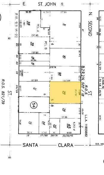 31 N 2nd St, San Jose, CA for lease - Plat Map - Image 2 of 8