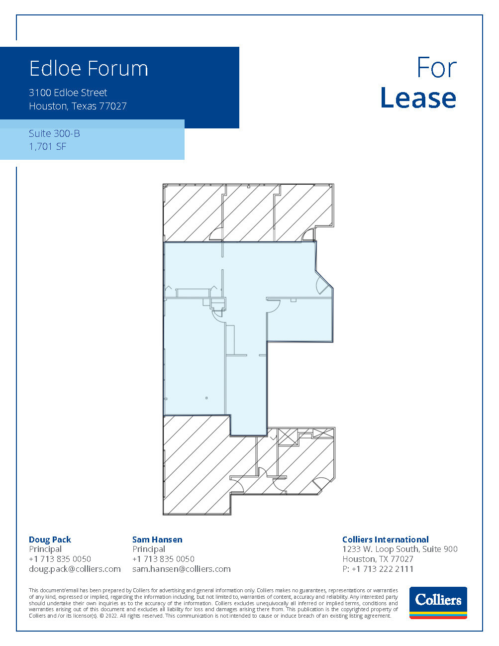 3100 Edloe St, Houston, TX for lease Floor Plan- Image 1 of 1