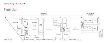 641-653 W Michigan St, Orlando, FL for lease Floor Plan- Image 1 of 1