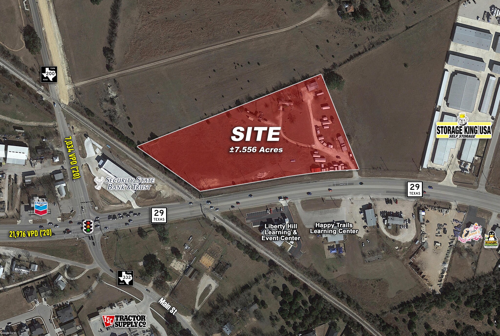 14852 Highway 29, Liberty Hill, TX for lease Aerial- Image 1 of 7