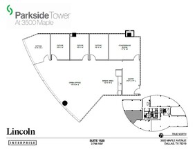 3500 Maple Ave, Dallas, TX for lease Floor Plan- Image 1 of 1