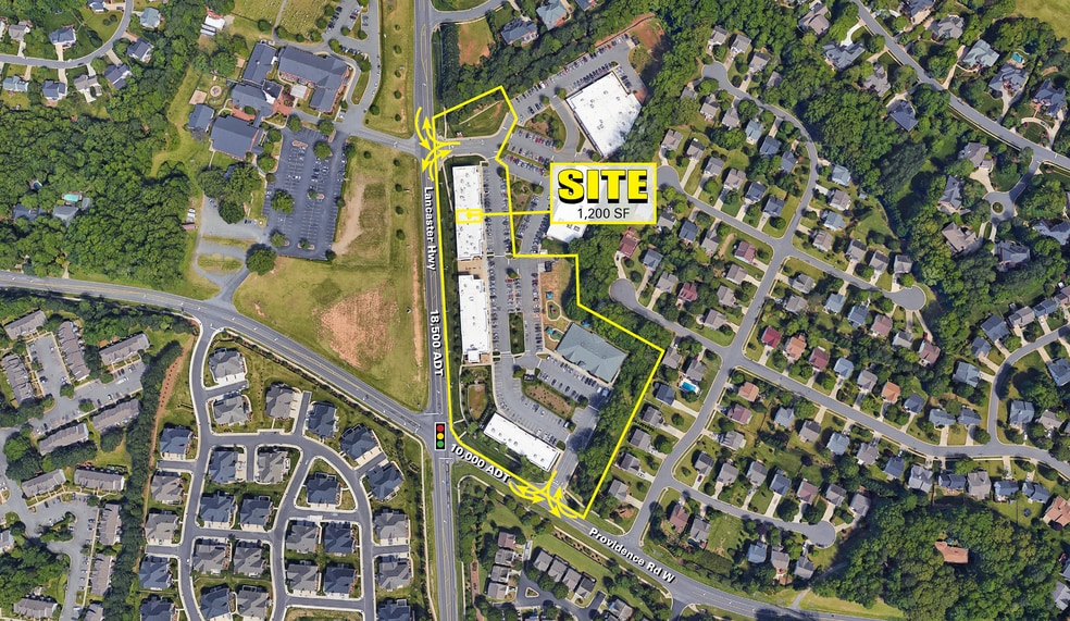 11926 Providence Rd W, Charlotte, NC for lease - Aerial - Image 2 of 3