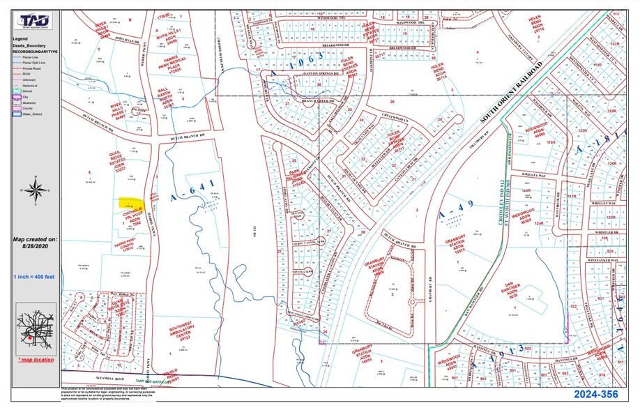 6900 Harris Pky, Fort Worth, TX for lease - Plat Map - Image 3 of 3