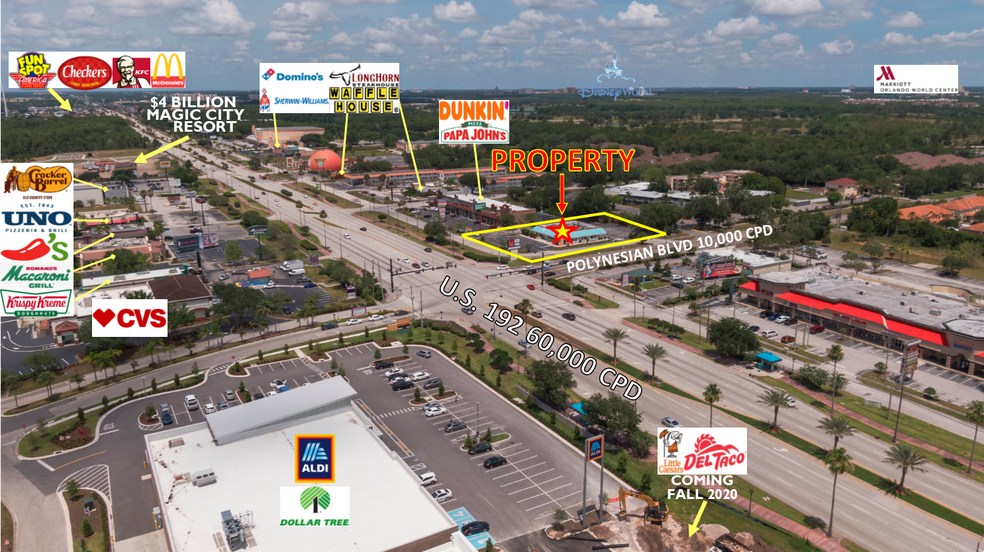 5305 W Irlo Bronson Memorial Hwy, Kissimmee, FL for sale - Aerial - Image 1 of 1