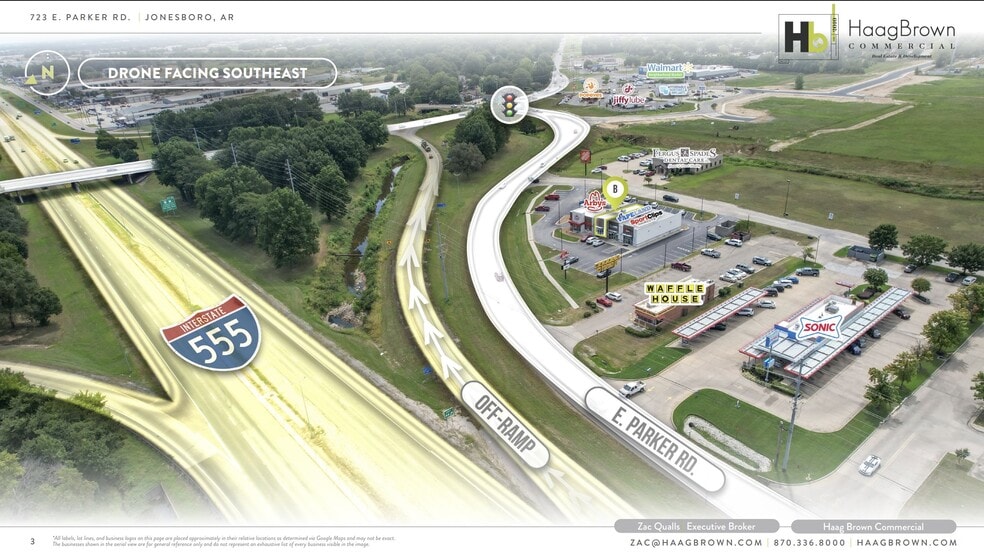 723 E Parker Rd, Jonesboro, AR for lease - Aerial - Image 2 of 4