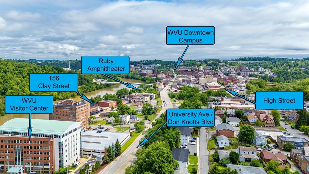 156 Clay St, Morgantown, WV for sale - Aerial - Image 3 of 19