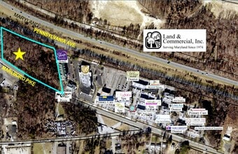 9306 Marlboro Pike, Upper Marlboro, MD - AERIAL map view - Image1