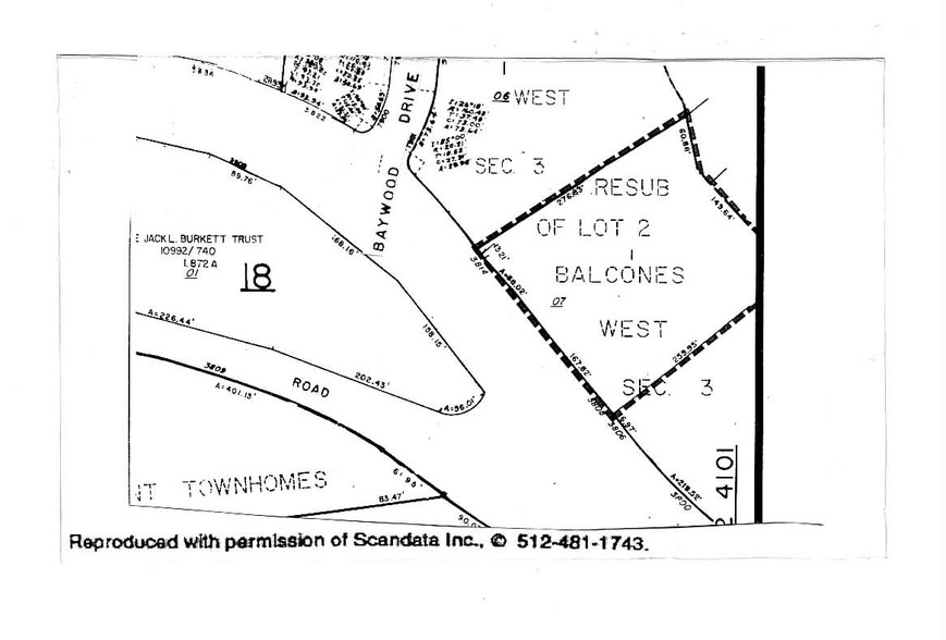 3808 Spicewood Springs Rd, Austin, TX for lease - Plat Map - Image 2 of 4