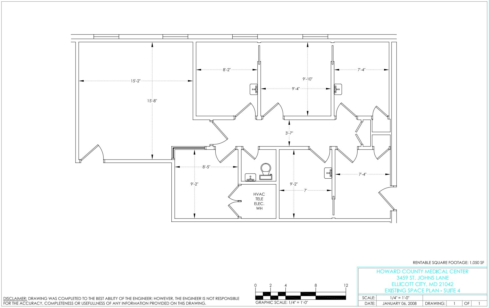 3459 St. John's Ln, Ellicott City, MD for lease Floor Plan- Image 1 of 4