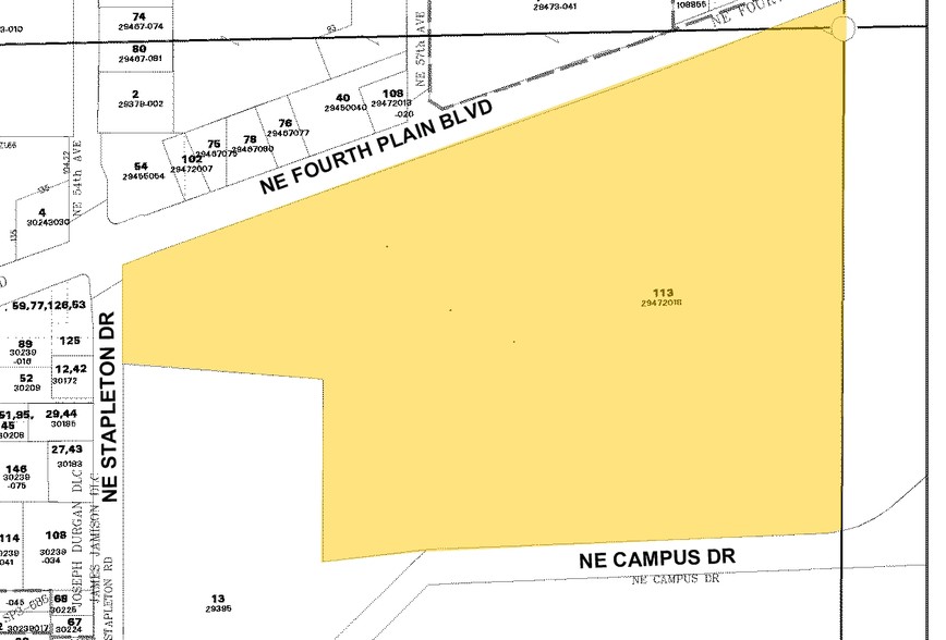 5713 NE Fourth Plain Blvd, Vancouver, WA for lease - Plat Map - Image 2 of 3