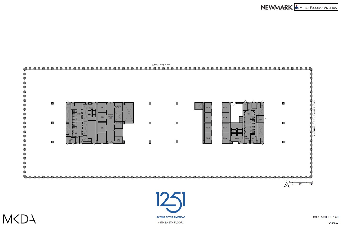 1251 Avenue of the Americas, New York, NY for lease Floor Plan- Image 1 of 6