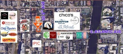 419 E Atlantic Ave, Delray Beach, FL - AERIAL  map view