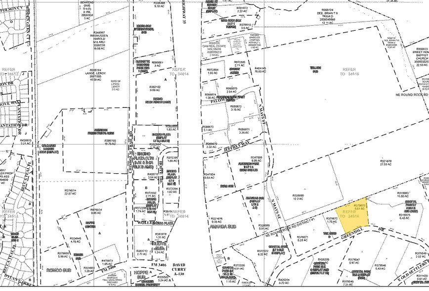 598 Greenhill Dr, Round Rock, TX for lease - Plat Map - Image 2 of 6