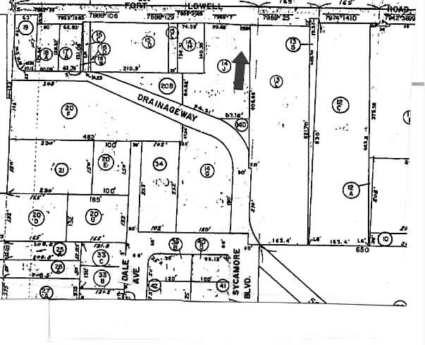 3958 E Fort Lowell Rd, Tucson, AZ for lease - Plat Map - Image 2 of 3