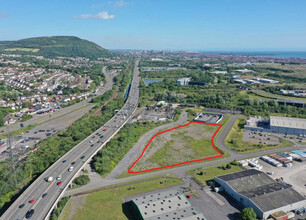 Brunel Way, Neath, WGN - aerial  map view