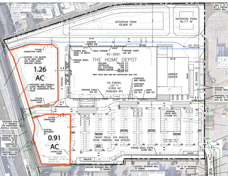 Interstate 35 & West University Dr, Denton, TX for lease - Site Plan - Image 2 of 2