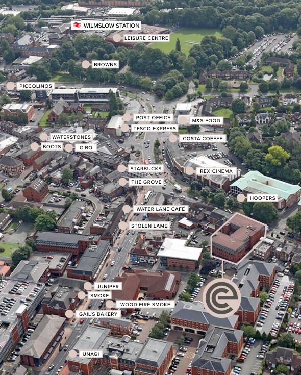 Alderley Rd, Wilmslow for lease Aerial- Image 1 of 8