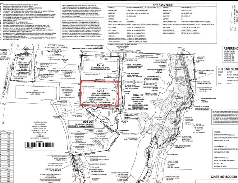 2 Freedom Ct, Durham, NC for lease - Plat Map - Image 2 of 6
