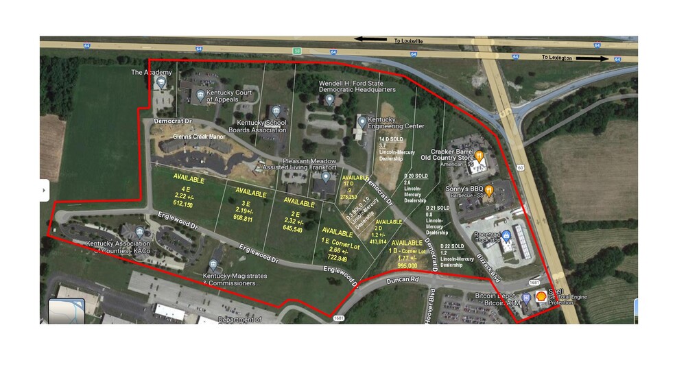 Democrat Dr, Frankfort, KY for sale - Site Plan - Image 1 of 3