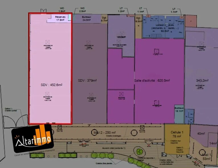 Retail in Maintenon for lease - Floor Plan - Image 2 of 2