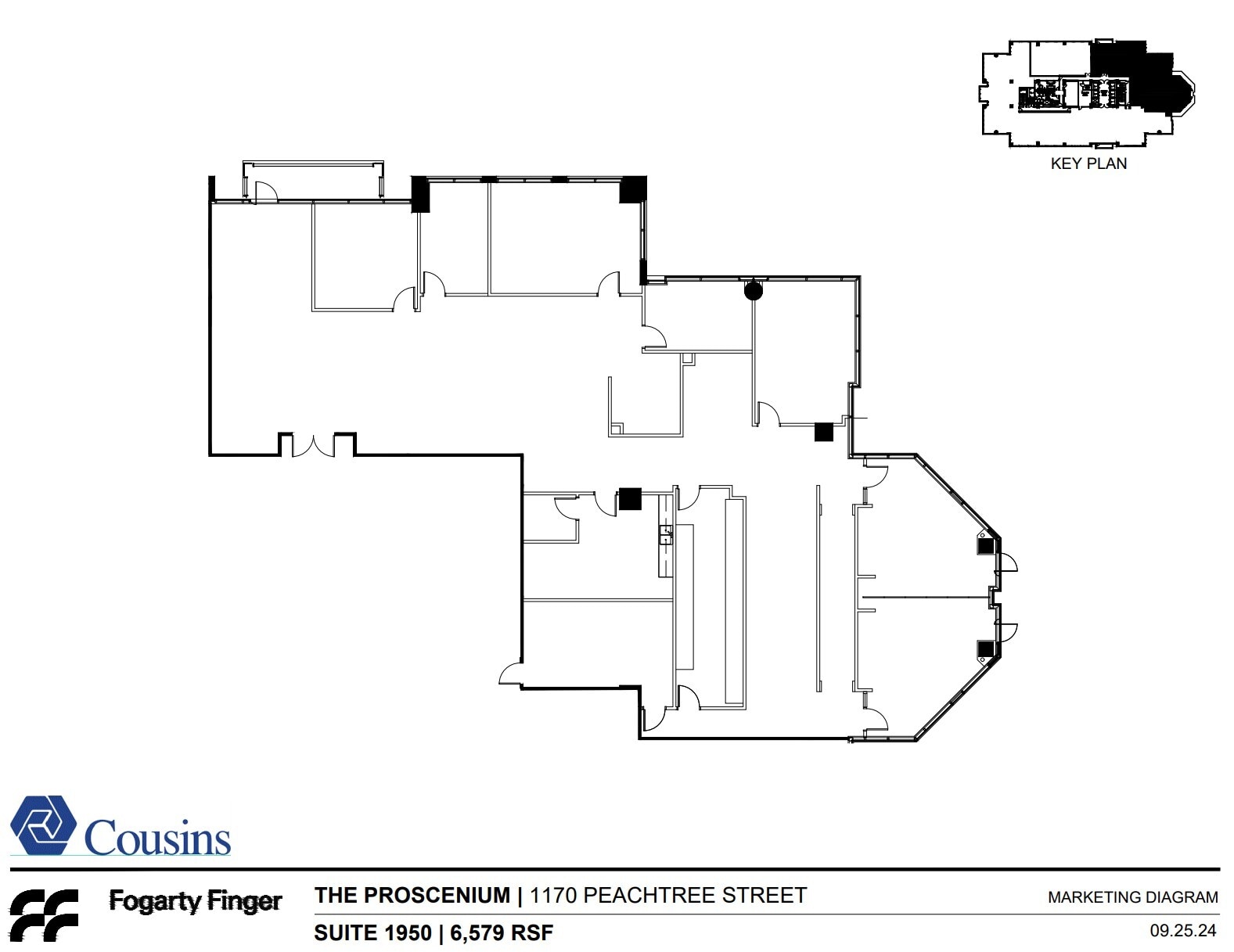 1170 Peachtree St, Atlanta, GA for lease Floor Plan- Image 1 of 1
