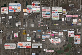 12800 Hall Rd, Sterling Heights, MI - AERIAL  map view