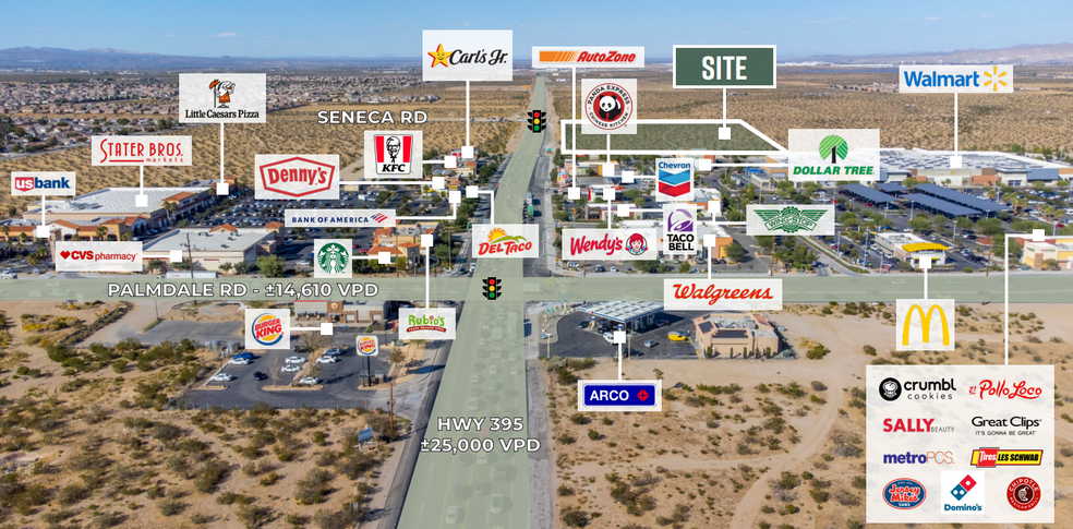 SWC of US-395 & Seneca Road, Victorville, CA for lease - Primary Photo - Image 1 of 1