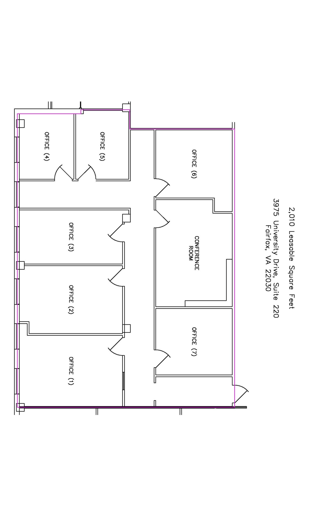 3975 University Dr, Fairfax, VA for lease Floor Plan- Image 1 of 1
