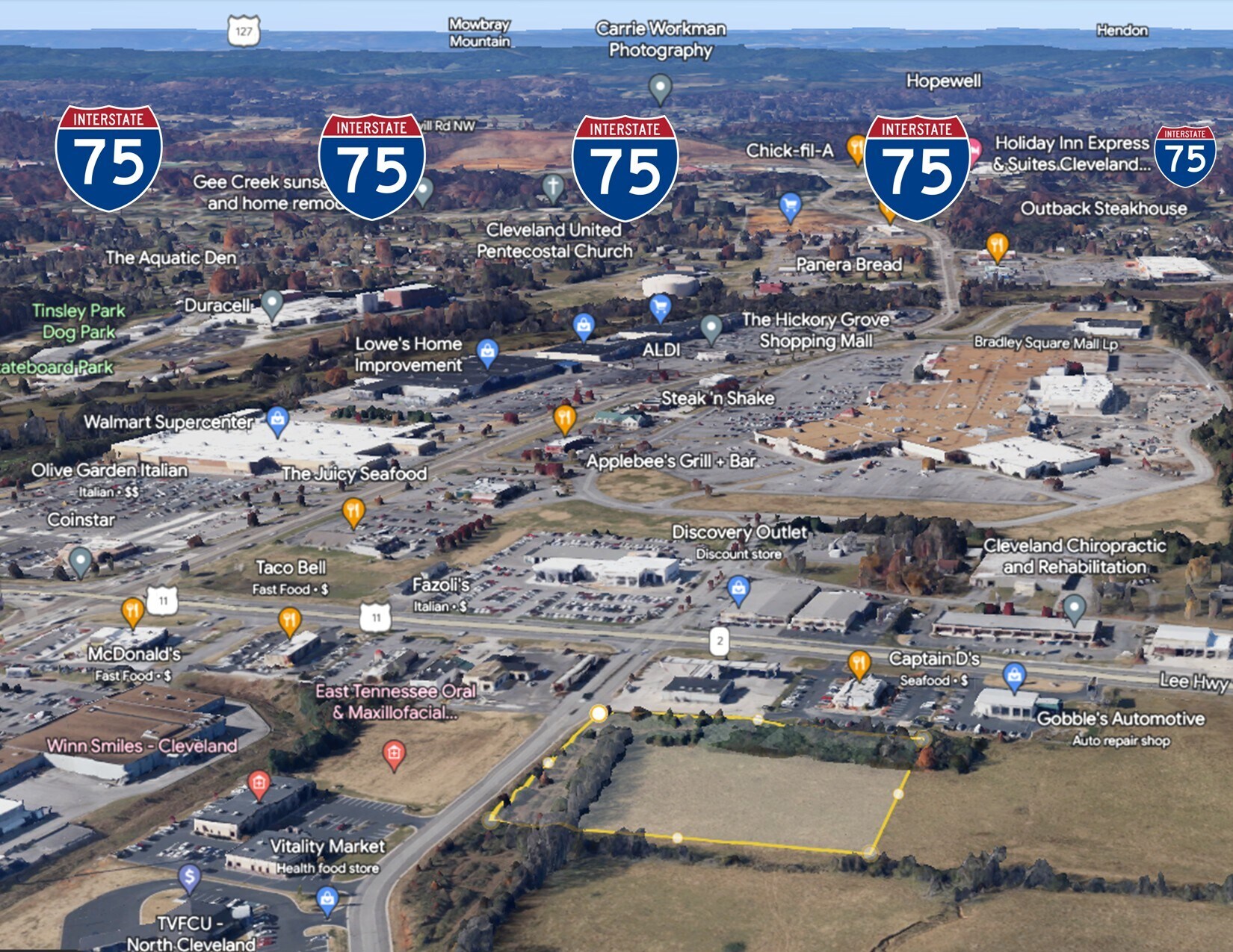 Hwy 11 & Paul Huff Parkway, Cleveland, TN 37312 Land for Sale