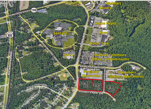 101 Ashby Dr, Williamsburg, VA - aerial  map view