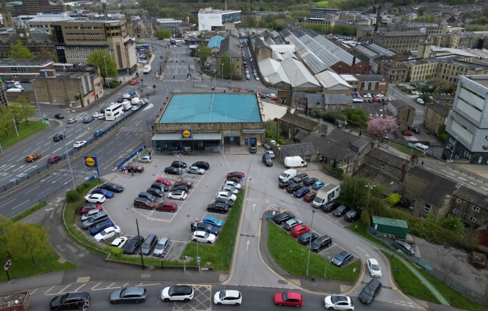 Castlegate, Huddersfield for lease - Aerial - Image 1 of 2