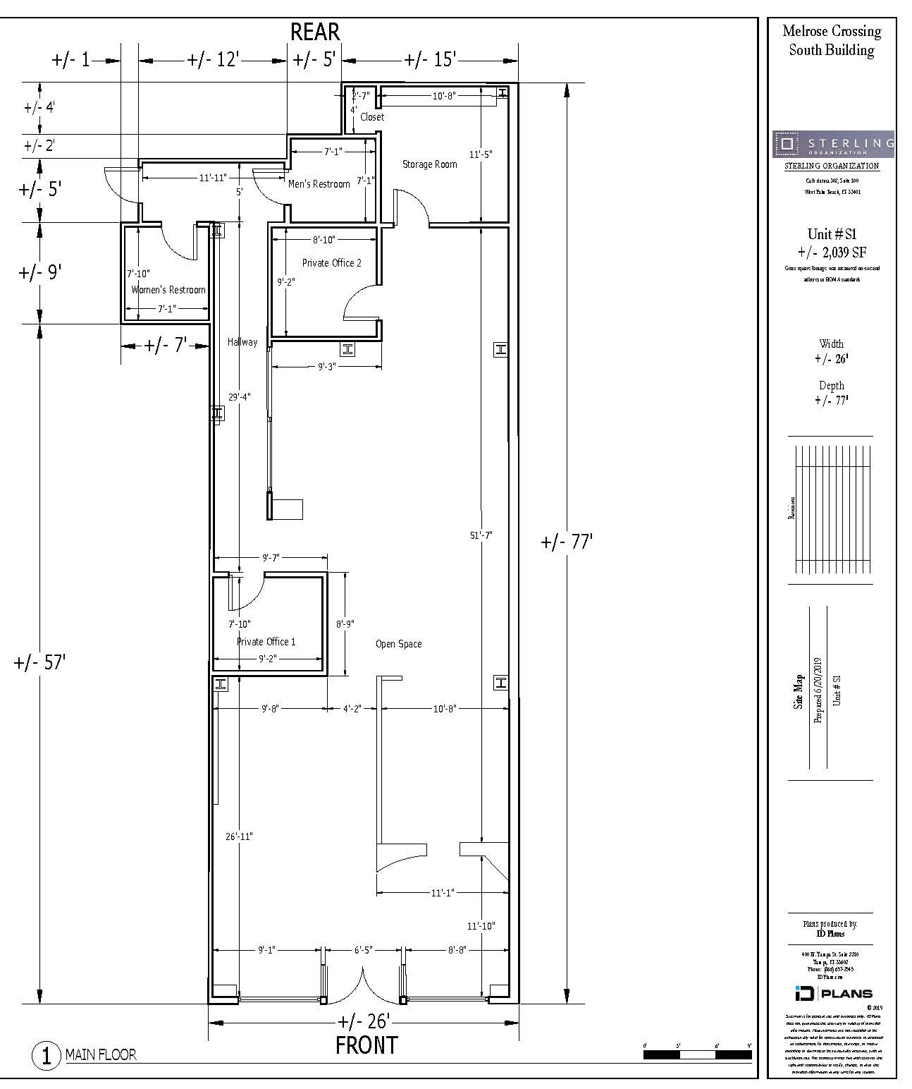 8378-8384 Melrose Ave, Los Angeles, CA for lease Floor Plan- Image 1 of 6