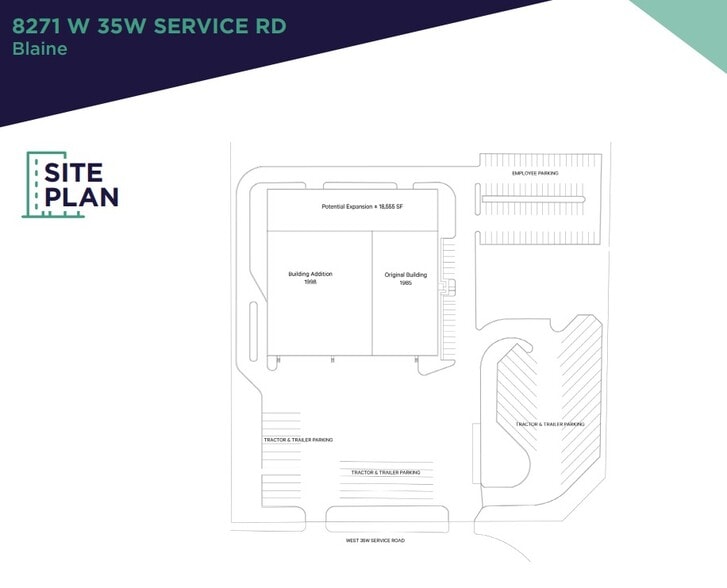 8271 W 35W Service Dr, Minneapolis, MN for sale - Site Plan - Image 2 of 3