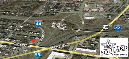 1801 Russell Blvd, Saint Louis, MO for lease Aerial- Image 2 of 2