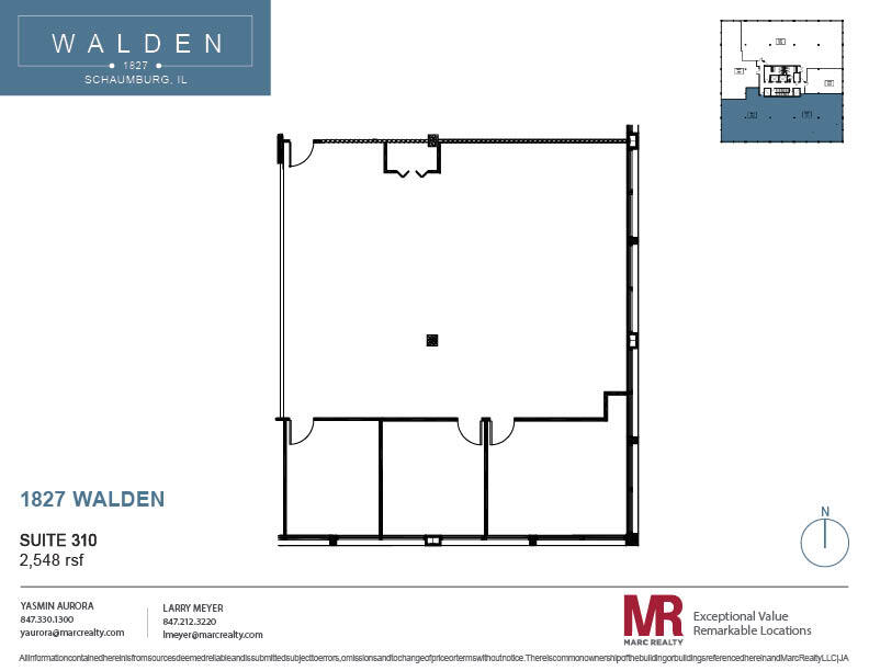 1827 Walden Office Sq, Schaumburg, IL for lease Floor Plan- Image 1 of 1