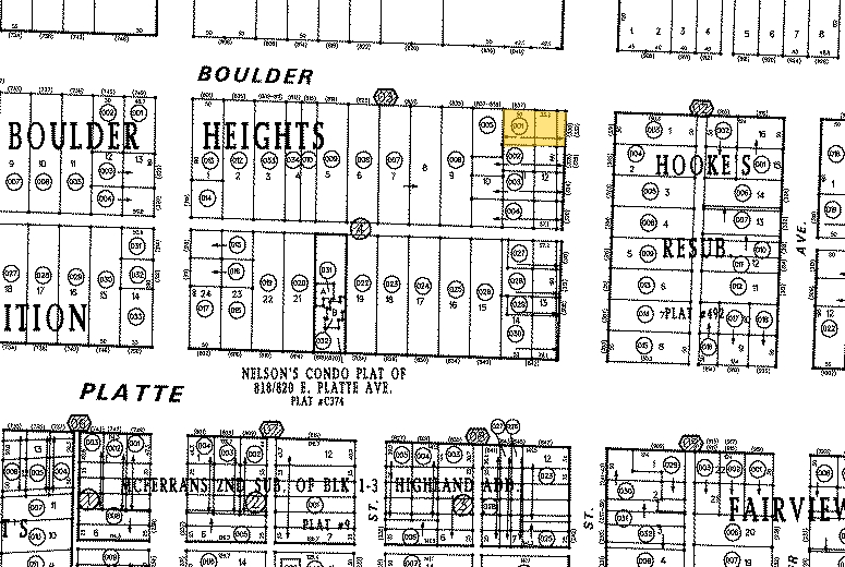 330 N Institute St, Colorado Springs, CO for sale - Plat Map - Image 3 of 57