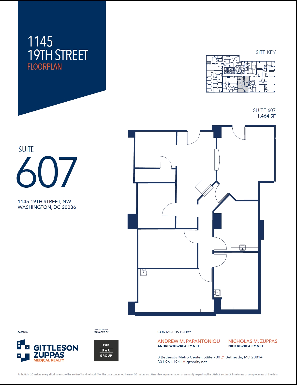 1145 19th St NW, Washington, DC for lease Floor Plan- Image 1 of 1