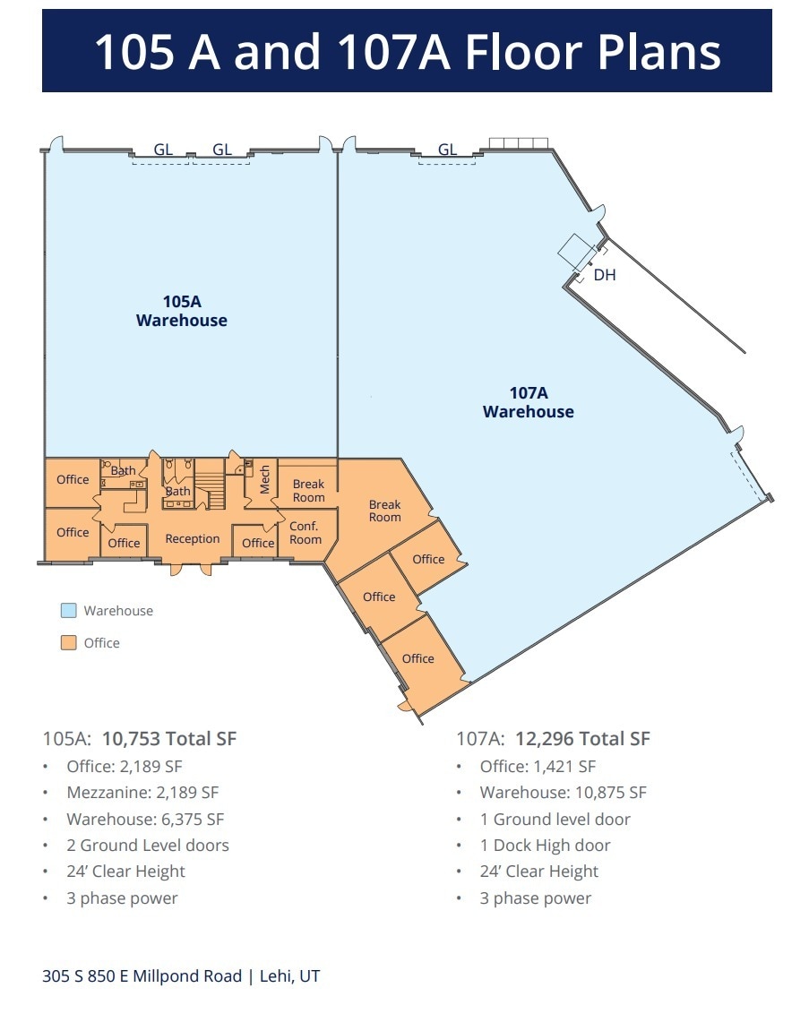 305 S 850 E, Lehi, UT for lease Floor Plan- Image 1 of 1