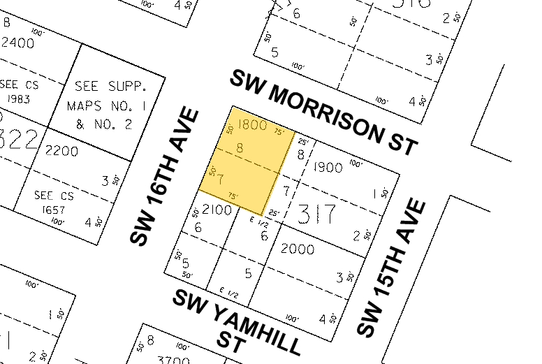 1532 SW Morrison St, Portland, OR for lease - Plat Map - Image 2 of 18
