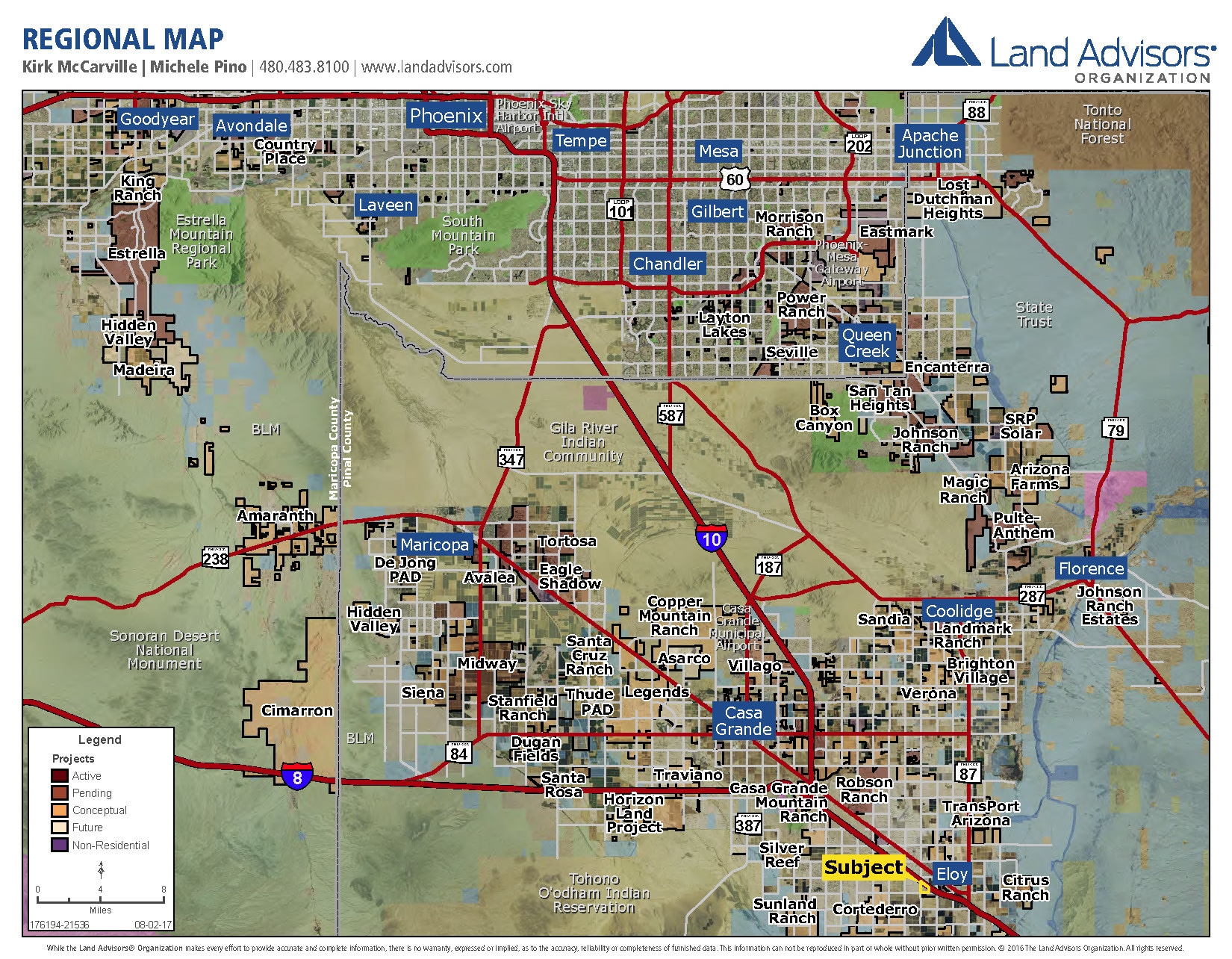 11 Mile Corner Rd & I10, Eloy, AZ 85131 Eloy Business Park ±157