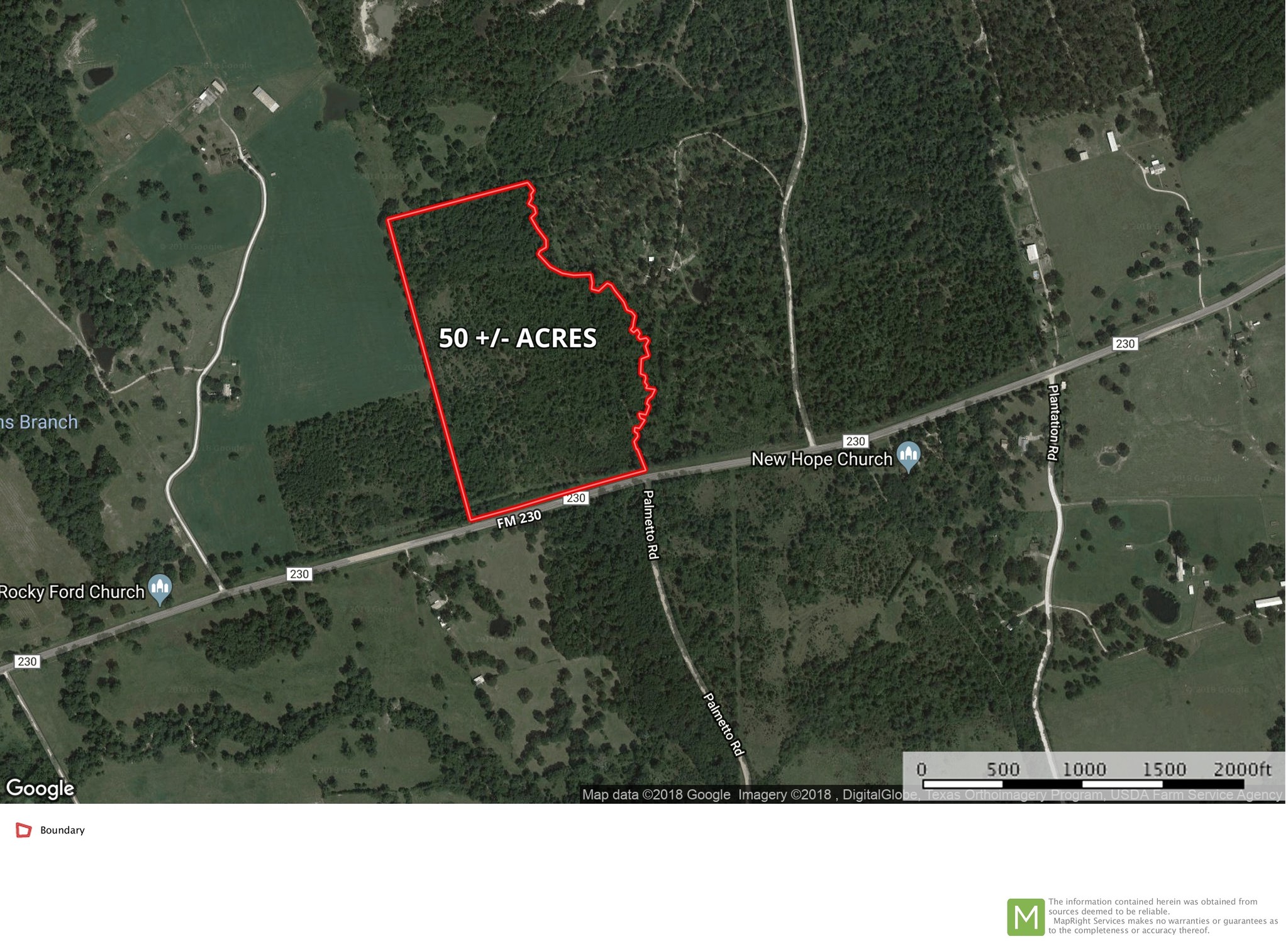 0 Fm 230, Trinity, TX for sale Plat Map- Image 1 of 1