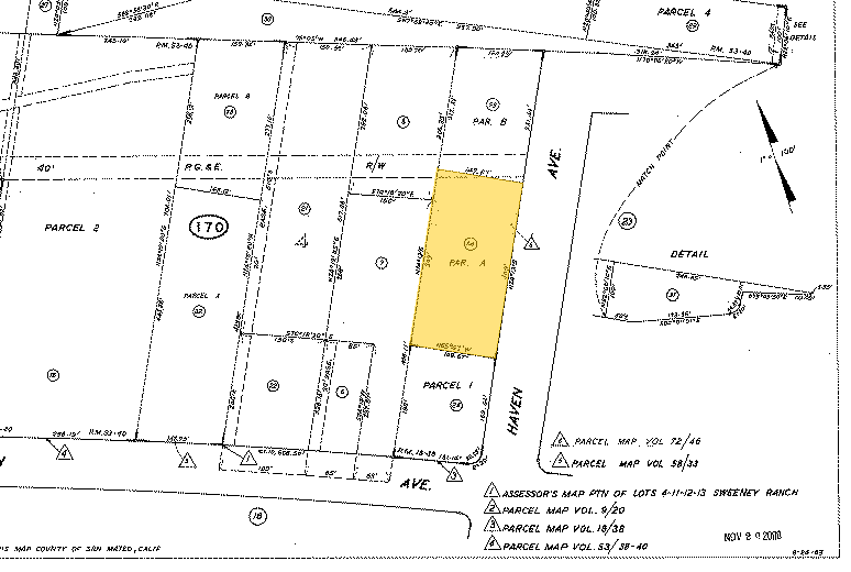 3715 Haven Ave, Menlo Park, CA for lease - Plat Map - Image 2 of 4